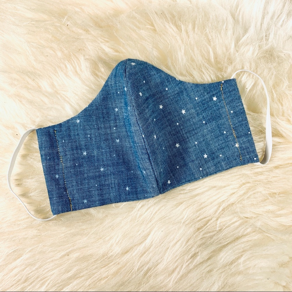 New Fitted Cotton Face Mask with Elastic